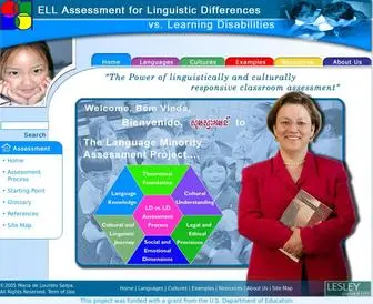 LDLDproject.net(ELL Assessment for Linguistic Differences vs) Screenshot