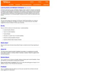 LDpride.net(Learning Styles) Screenshot