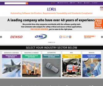 Ldra.com(LDRA are market leaders in verification and software quality tools LDRA are market leaders in verification and software quality tools) Screenshot