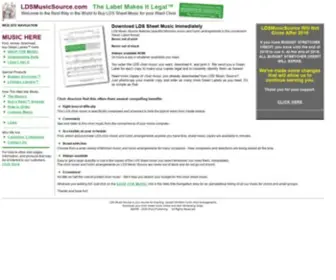 LDsmusicsource.com(Lds music) Screenshot