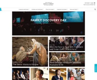 LDS.org(Official website of The Church of Jesus Christ of Latter) Screenshot