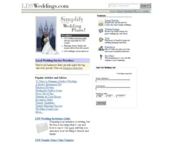 LDsweddings.com(LDS weddings) Screenshot