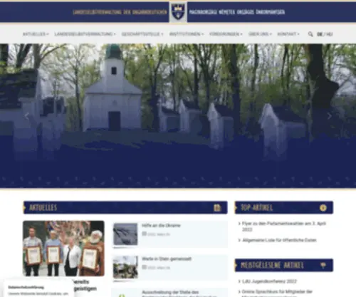 Ldu.hu(Homepage Magyarországi Németek Országos Önkormányzata) Screenshot