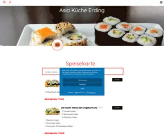 LE-Asiakueche.de(Speisekarte) Screenshot