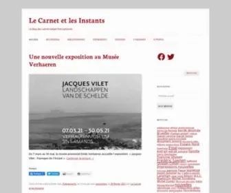 LE-Carnet-ET-Les-Instants.net(L'actualité des littératures belges francophones) Screenshot