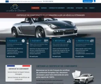 LE-Certificat-DE-Conformite.fr(Certificat de conformité) Screenshot