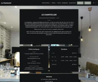 LE-Chantecler.fr(Bienvenue sur le site du restaurant Le Chantecler à Lille) Screenshot