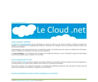 LE-Cloud.net(Le Cloud) Screenshot