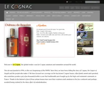 LE-Cognac.com(COGNAC on LINE) Screenshot