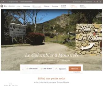 LE-Colombier.com(Hotel moustiers sainte marie) Screenshot