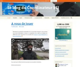 LE-Coordinateur-SSI.fr(Le blog du Coordinateur SSI) Screenshot