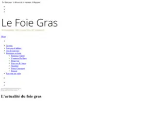 LE-Foie-Gras.eu(Retrouvez toute l'actualité du foie gras) Screenshot