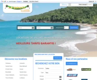 LE-Hamac.com(Location villa deshaies) Screenshot