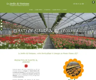 LE-Jardin-DE-Vanteaux.fr(Ventes plantes vivaces à Limoges dans haute) Screenshot