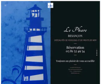 LE-Phare-Restaurant.com(Restaurant Le Phare) Screenshot