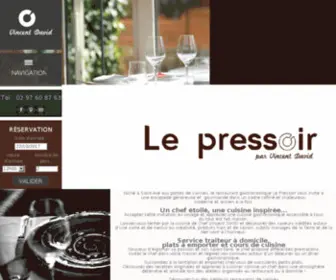 LE-Pressoir.fr(Restaurant gastronomique Vannes) Screenshot
