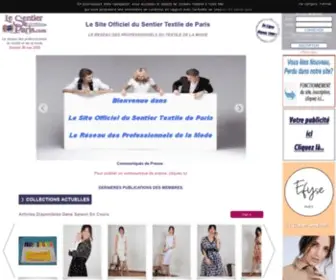 LE-Sentier-Paris.com(Le Site Officiel du Sentier Textile de Paris) Screenshot