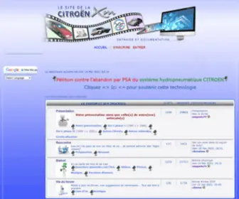 LE-Site-DE-LA-Citroen-XM.com(Site de référence de la Citroën Xm avec son forum d'entraide et de documentation. Mots clés) Screenshot