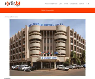 LE-Splendidhotel.com(Hotel ouagadougou) Screenshot