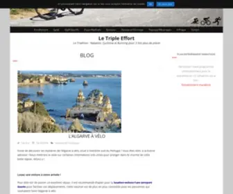 LE-Triple-Effort.fr(Triathlon, Course à pied et vélo) Screenshot