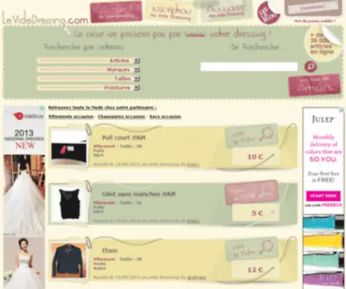 LE-Vide-Dressing.fr(Vide Dressing) Screenshot