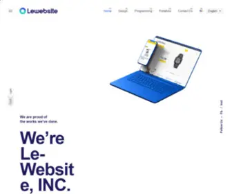 LE-Website.com(Tech Agency Le Website) Screenshot