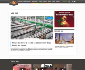 LE360.ma(Retrouvez le meilleur de l’information sur le premier média francophone en ligne au Maroc) Screenshot