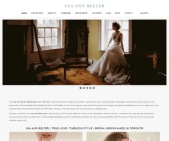 Lea-Annbelter.com(Lea-Ann Belter Wedding Dresses & Gowns) Screenshot