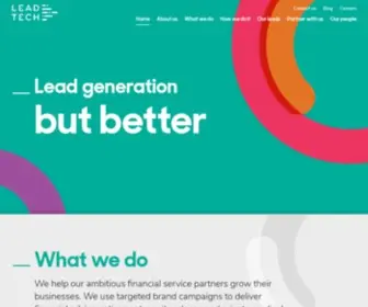 Lead-Tech.co.uk(Lead Tech) Screenshot