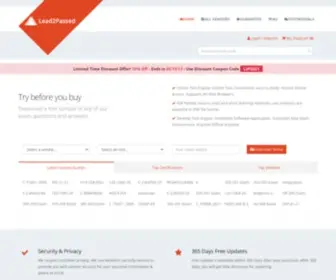 Lead2Passed.com(Valid Certification Exam Dumps Materials and Study Guide) Screenshot