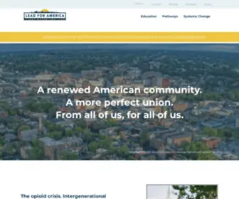 Lead4America.org(Community-Centered Public Service Programs) Screenshot