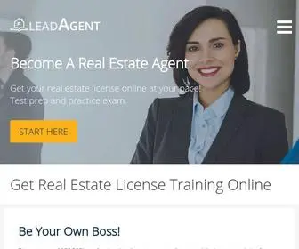 Leadagent.com(Get Real Estate License Training Online) Screenshot