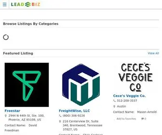 Leadandbiz.com(Lead and Biz) Screenshot