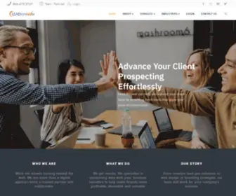 Leadanswer.com(Get lead generation services to grow your sale pipeline. Lead Answer) Screenshot