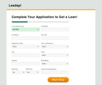 Leadapi.net(Instant Cash Loans Up To $1000) Screenshot