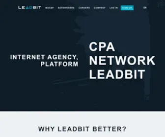 Leadbit.com(The international performance agency) Screenshot