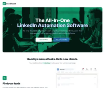 Leadboost.me(Linkedin automation software) Screenshot