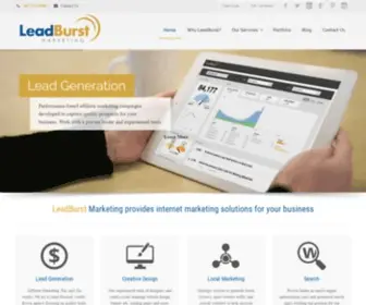 Leadburst.com(Website design) Screenshot