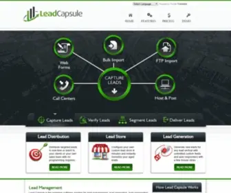 Leadcapsule.com(Lead & Call Distribution) Screenshot