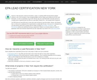 Leadcertificationnyc.com(Contact us today) Screenshot