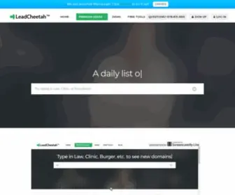 Leadcheetah.com(B2B Leads for Agencies) Screenshot