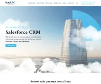 Leadclic.com(Salesforce CRM para empresas) Screenshot