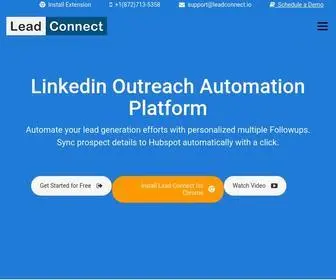 Leadconnect.io(LinkedIn Outreach Automation) Screenshot