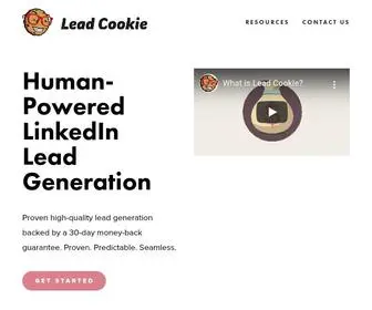 Leadcookie.com(Lead Cookie) Screenshot