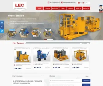 Leadcrete.com(Shotcrete machine) Screenshot