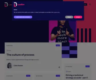 Leaddev.com(Designed for lead developers) Screenshot