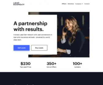 Leadeconomy.com(Empowering Lead Generation) Screenshot