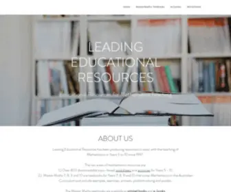 Leadedres.com.au(Leading Educational Resouces) Screenshot