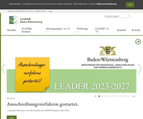 Leader-BW.de(Ländlicher Raum) Screenshot