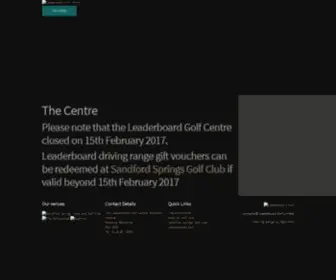 Leaderboardgolfcentre.co.uk(Reading's premiere driving range) Screenshot